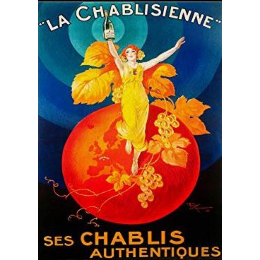 POSTER Chablisienne A4 Schwarzer Rahmen - Schwarz, Papier (29.7/5/21cm) - Nacnic