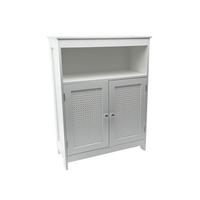BADSCHRANK ADOUR, MDF, mit Stauraum, Weiß, 60 x 28 x 80 cm - Weiß, Holzwerkstoff/Metall (60/80/28cm) - KADIMA DESIGN