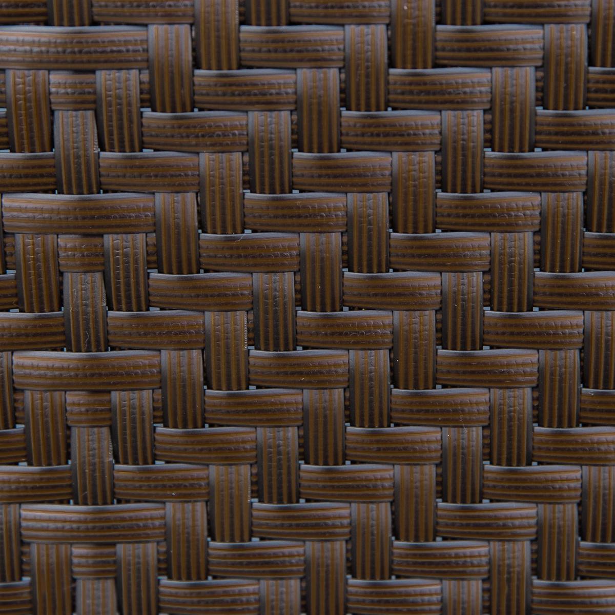 GARTENSTUHL, PE Rattan, Stahl, Braun - Braun, Metall (71/111/58cm) - Outsunny
