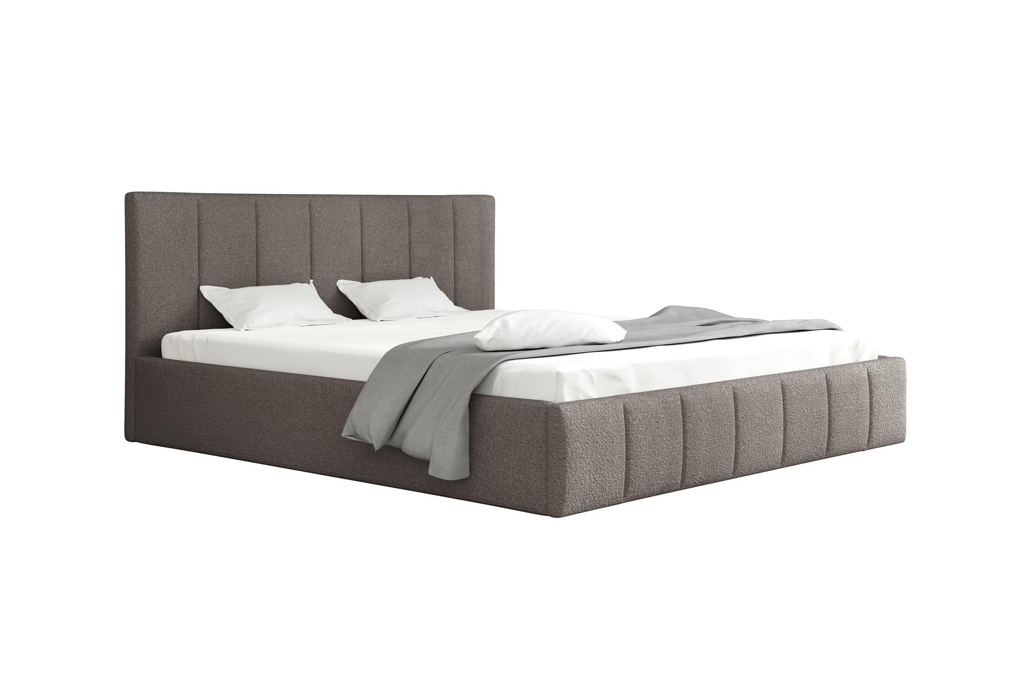 POLSTERBETT Detroit Ohne Matratze - Dunkelgrau, Holzwerkstoff/Textil (180/200cm) - Fun Möbel