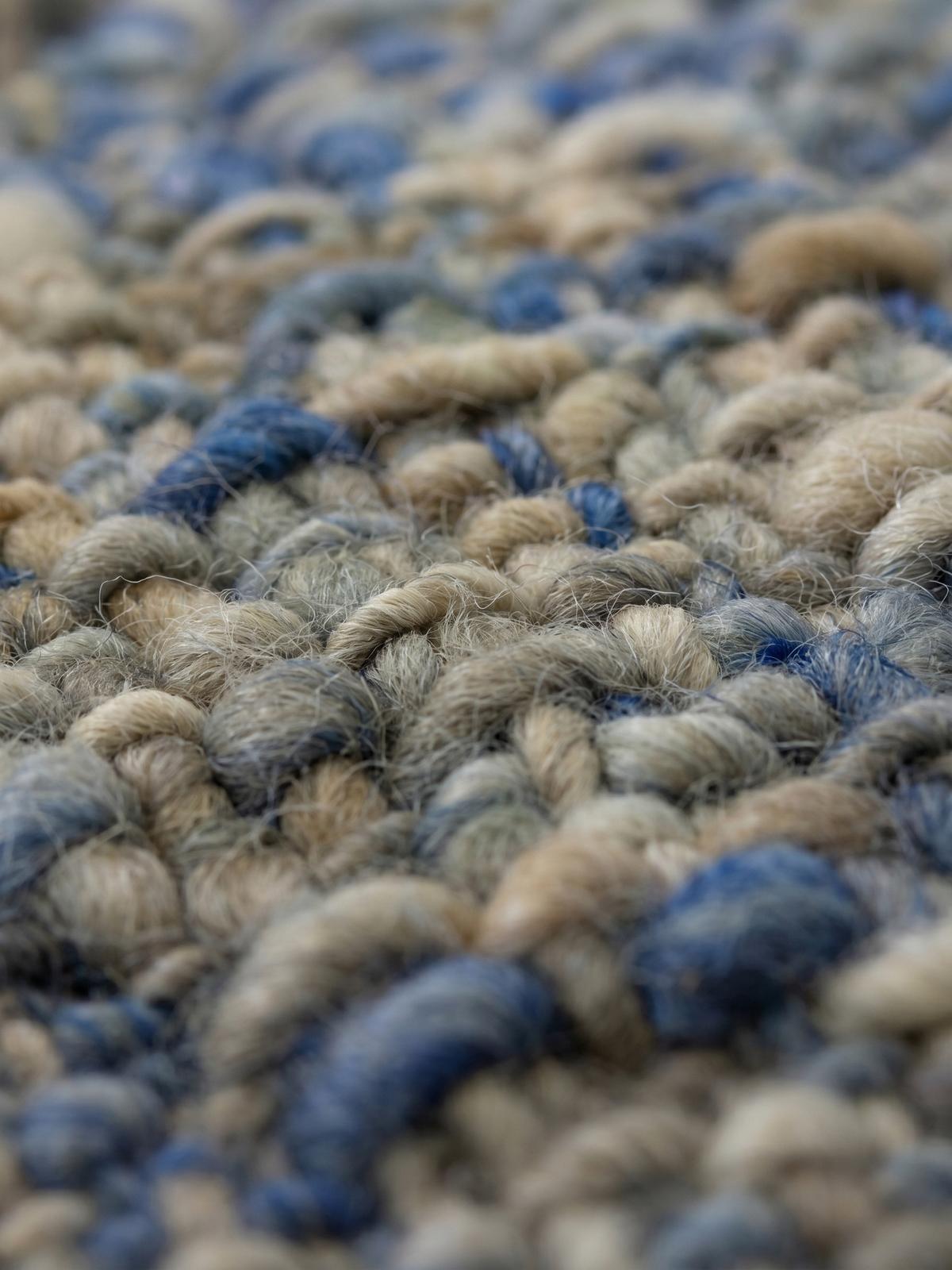 WOLLTEPPICH OTLEY, einfarbig, Blau, 200 x 290 cm - Blau, Textil (290/200cm) - KADIMA DESIGN
