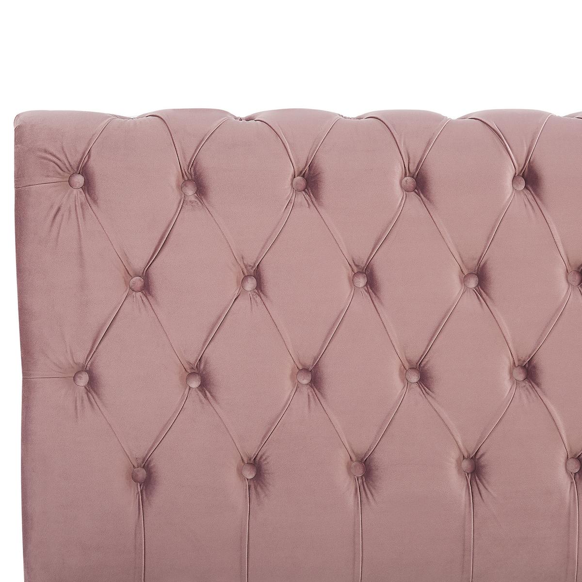 WASSERBETT 180/200cm Rosa Avallon - Pink, Textil (180/200cm) - Beliani