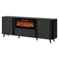 KOMMODE Volare 200 EF mit Kamin - Multicolor/Schwarz, Holzwerkstoff/Kunststoff (200/76/39cm) - MIRJAN24