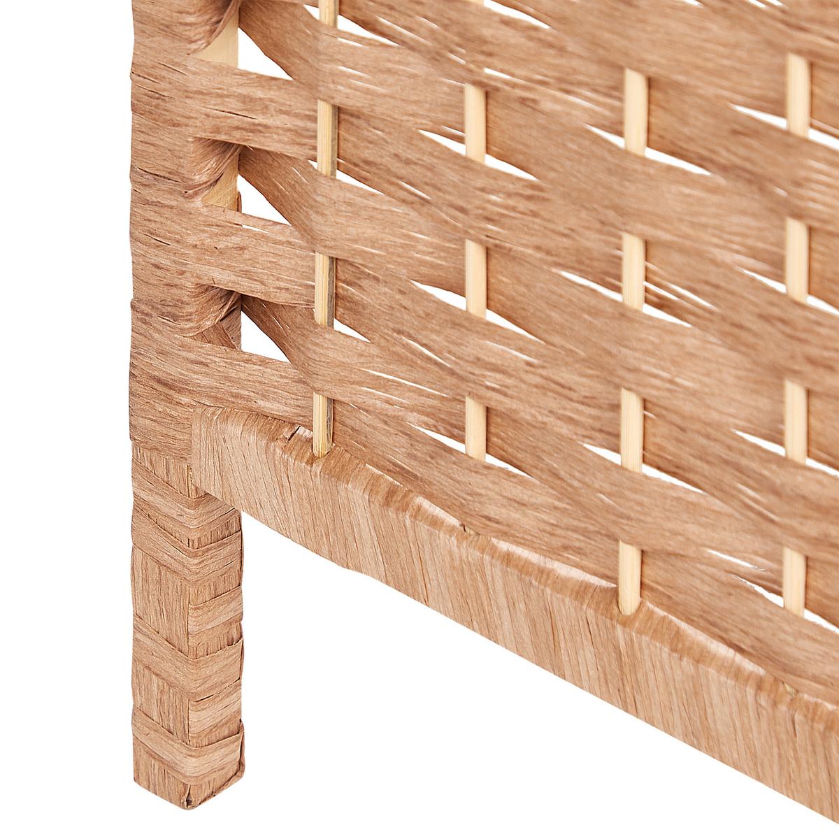 RAUMTEILER 4-teilig Naturfarben 163/170 cm Lappago - Naturfarben, Papier (163/170/2cm) - Beliani