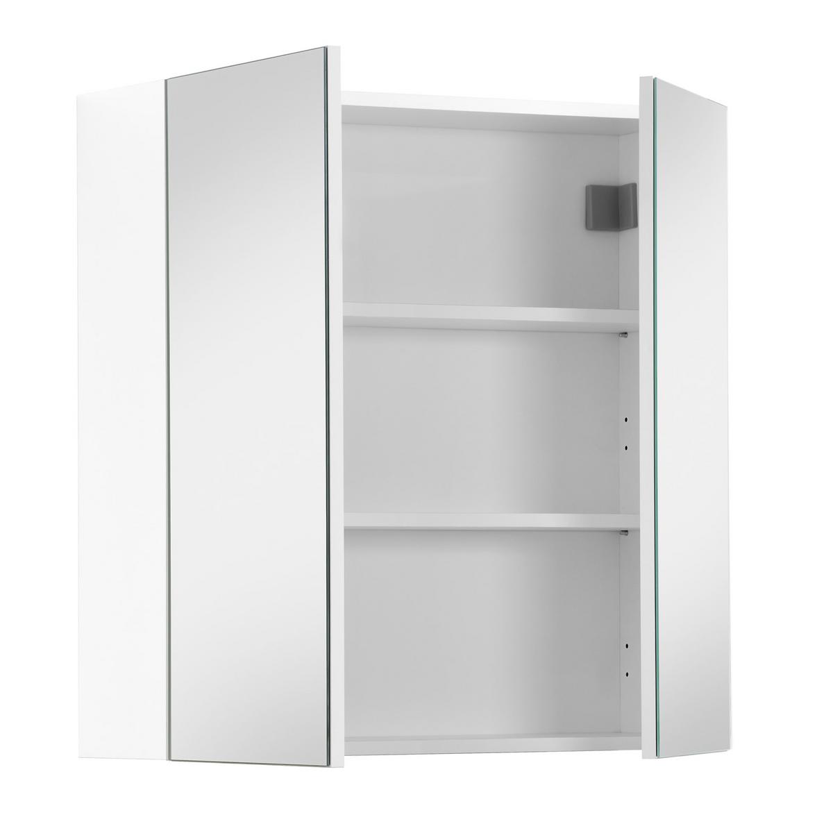 BAD-SPIEGELSCHRANK Die Badenixe - Weiß, Holzwerkstoff (70/71/23cm) - Mokebo