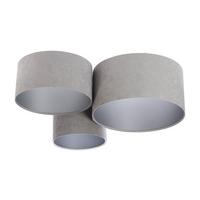 LAMPENSCHIRM Grau 75/34 cm - Silberfarben, Kunststoff (75/75/34cm) - KUNSTLOFT