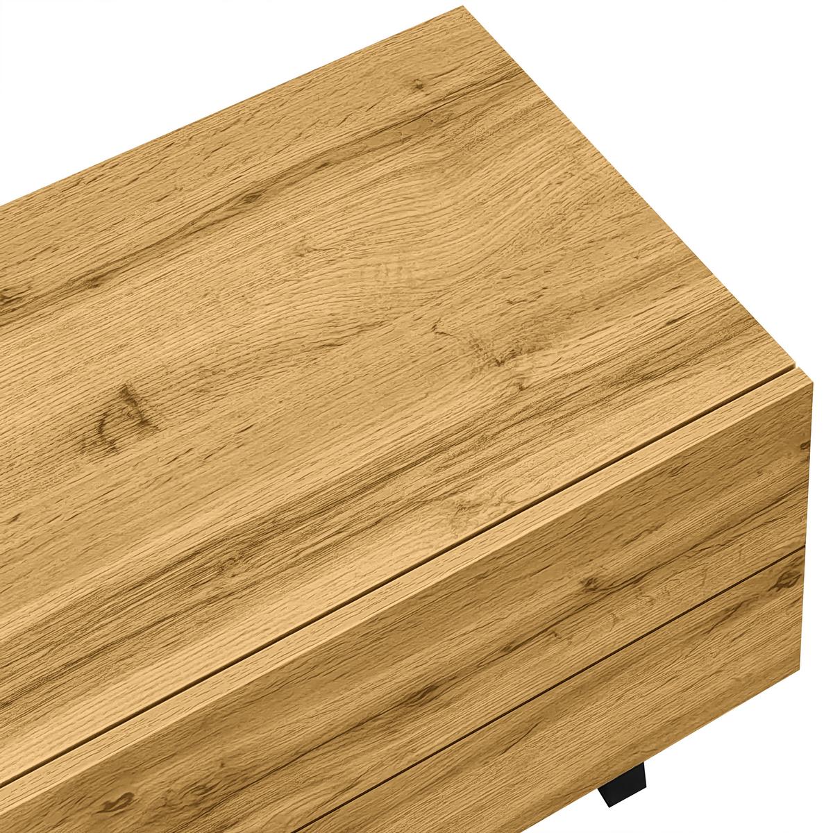 BEISTELLTISCH Vintage 180 cm - Braun, Holz (38/50/180cm) - Urban Meuble