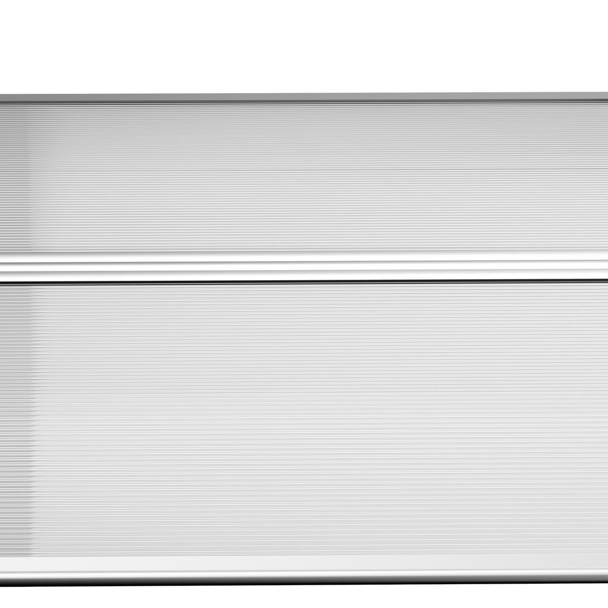 PULTVORDACH, Sonnenschutz und Regenschutz, 200 x 96 x 27 cm, Schwarz - Transparent, Kunststoff (200/27/96cm) - Outsunny