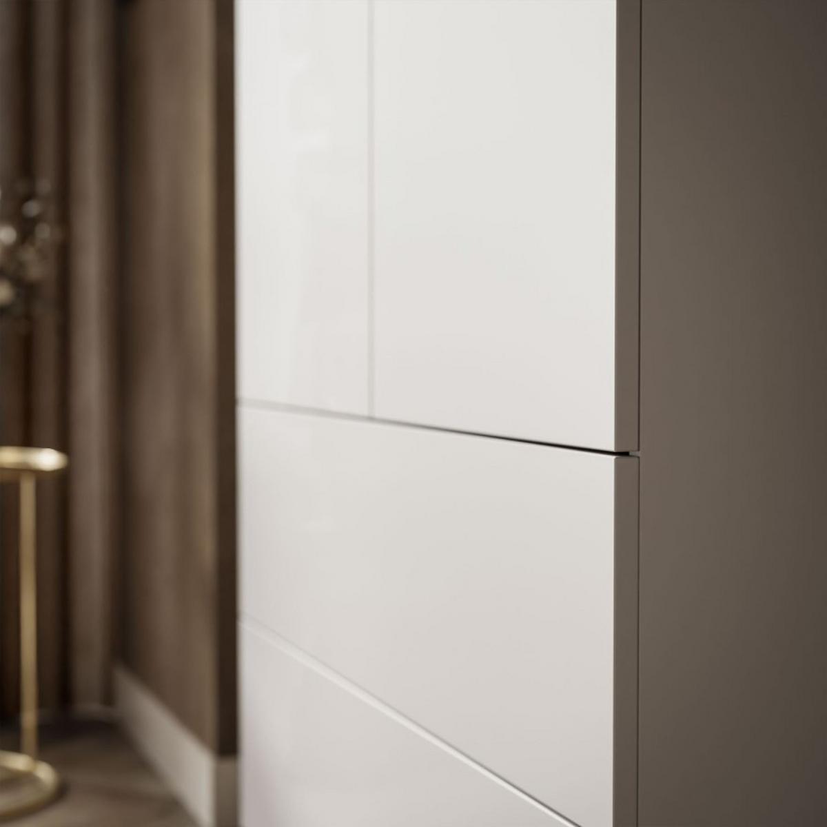 KLEIDERSCHRANK AURORA KASCHMIR 2D2S mit Schubladen - Kaschmir, Holzwerkstoff (100/210/57cm) - Lookway