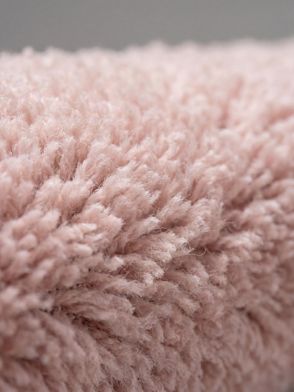 HOCHFLORTEPPICH Antirutsch Uni ALDAN Polyester Puderrosa 160 x 220 cm - Rosa, Textil (160/220cm) - KADIMA DESIGN