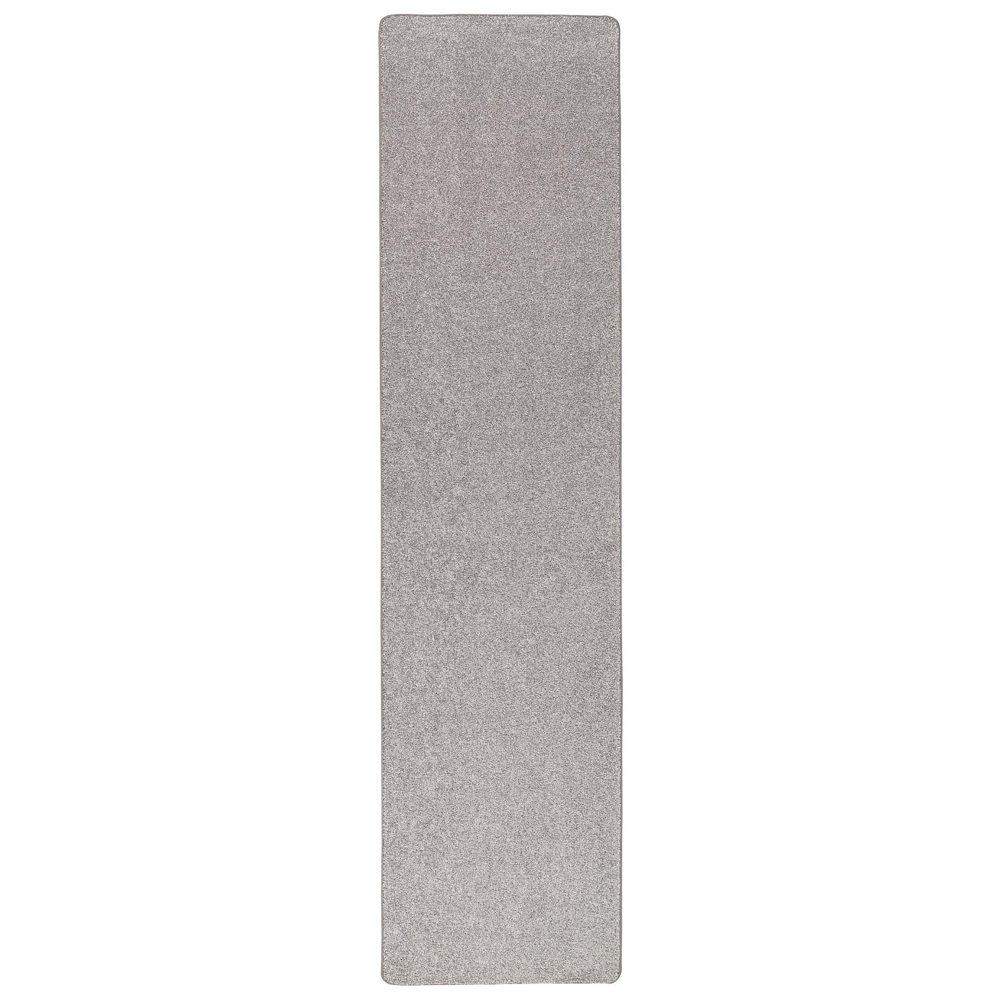 LUXUS VELOURS LÄUFER LAGUNA SOFT - Grau, Textil (100/100cm) - Snapstyle