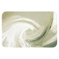 BADEMATTE Abstrakt - Pinselstriche - Wellen - Grün 60x40 cm - Mintgrün, Textil (60/40cm) - OnlyWow
