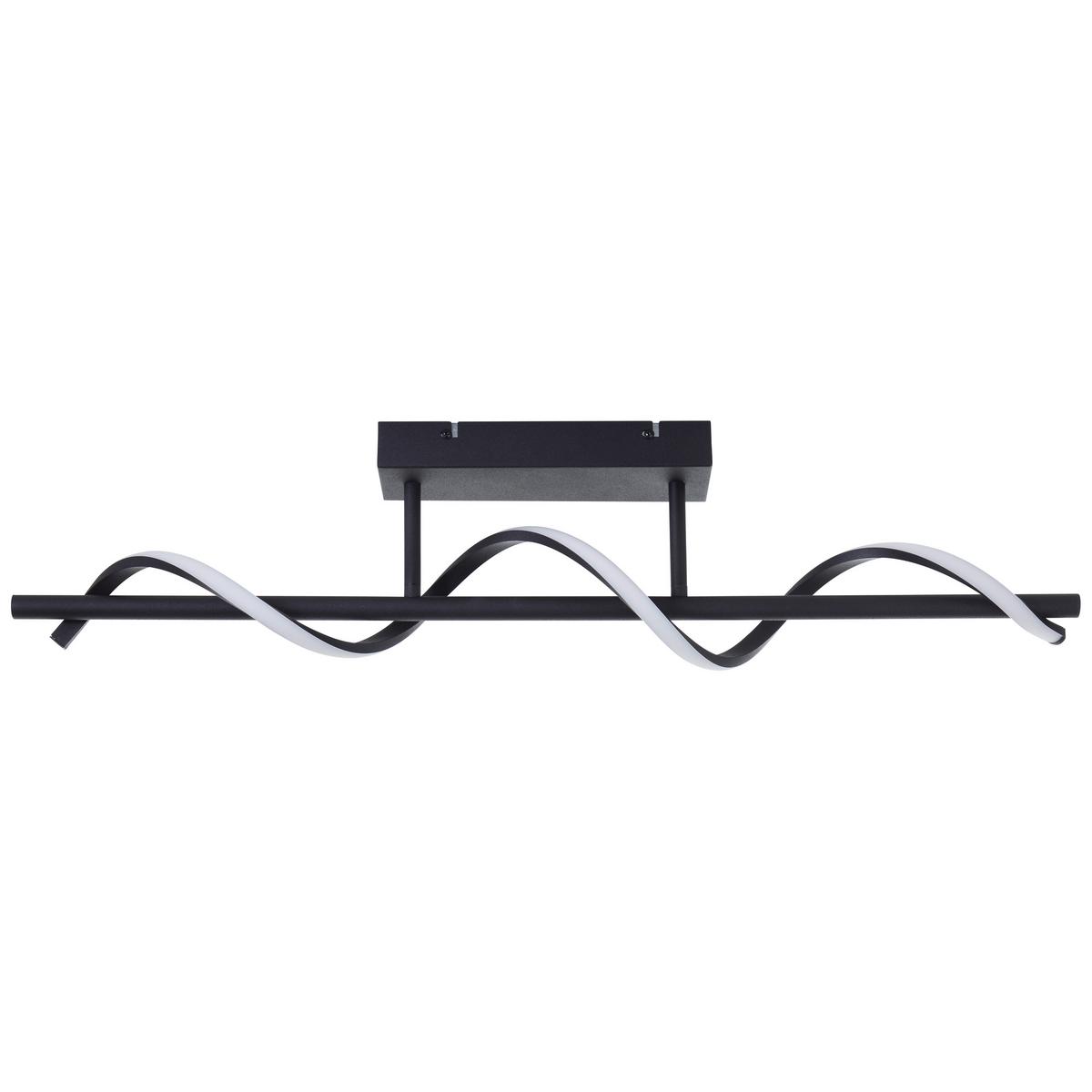 DECKENLEUCHTE Eunice G99268/76 - Schwarz, Metall (9.7/80/16cm) - Brilliant