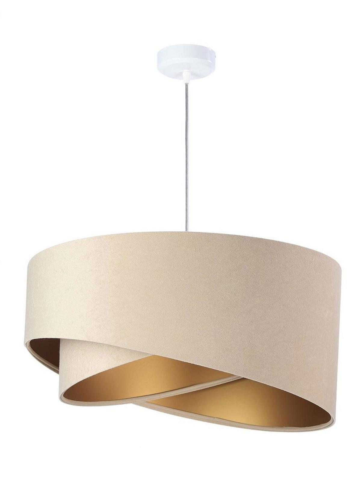 HÄNGELEUCHTE Gold 50/23 cm - Goldfarben, Kunststoff (50/1/23cm) - ONZENO