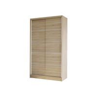 SCHWEBETÜRENSCHRANK Diego IV - Sonoma Eiche, Holzwerkstoff/Metall (100/200/58cm) - MIRJAN24