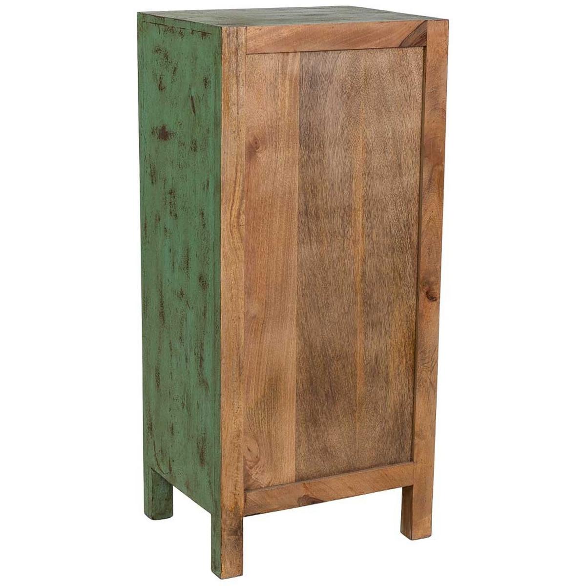 KOMMODE aus holz 50x40x110cm - Grün, Holz (50/110/40cm) - Wanderlust