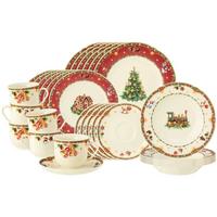 KOMBISERVICE Marieluise Weihnachtsnostalgie bunt 30-tlg. - Multicolor, Keramik (2/2/2cm) - Seltmann Weiden