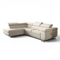 ECKSOFA Jade Mit Schlaffunktion - Beige, Holzwerkstoff/Textil (202/275cm) - Fun Möbel