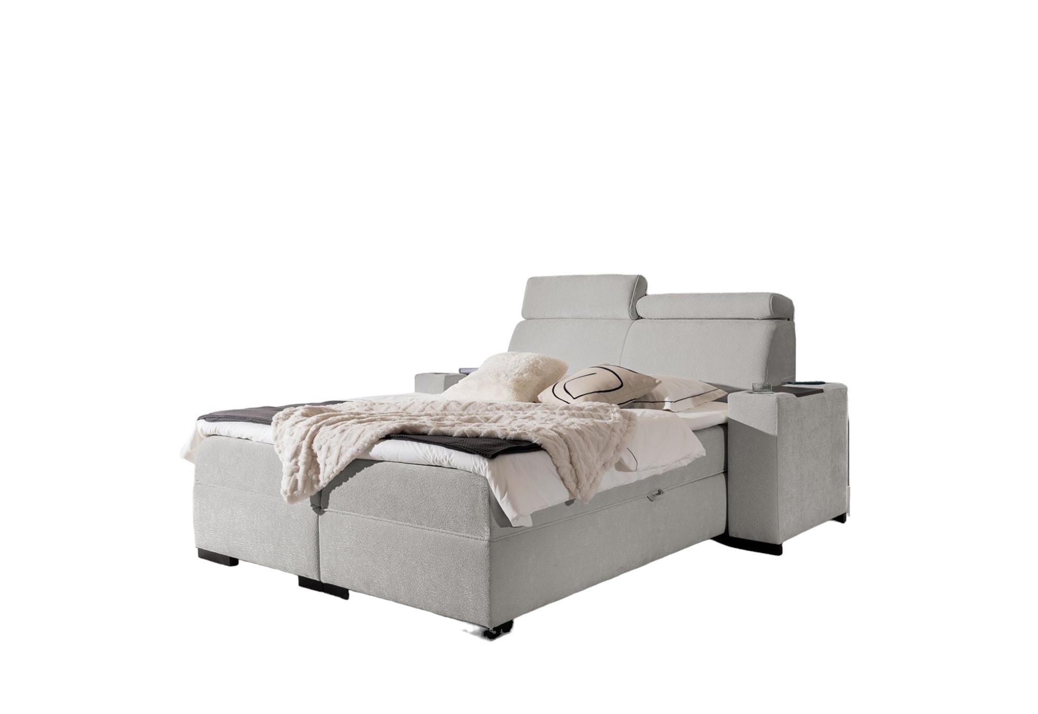BOXBETT Nestor Dress Me Set.2 - Hellgrau, Holzwerkstoff/Textil (160/200cm) - Fun Möbel