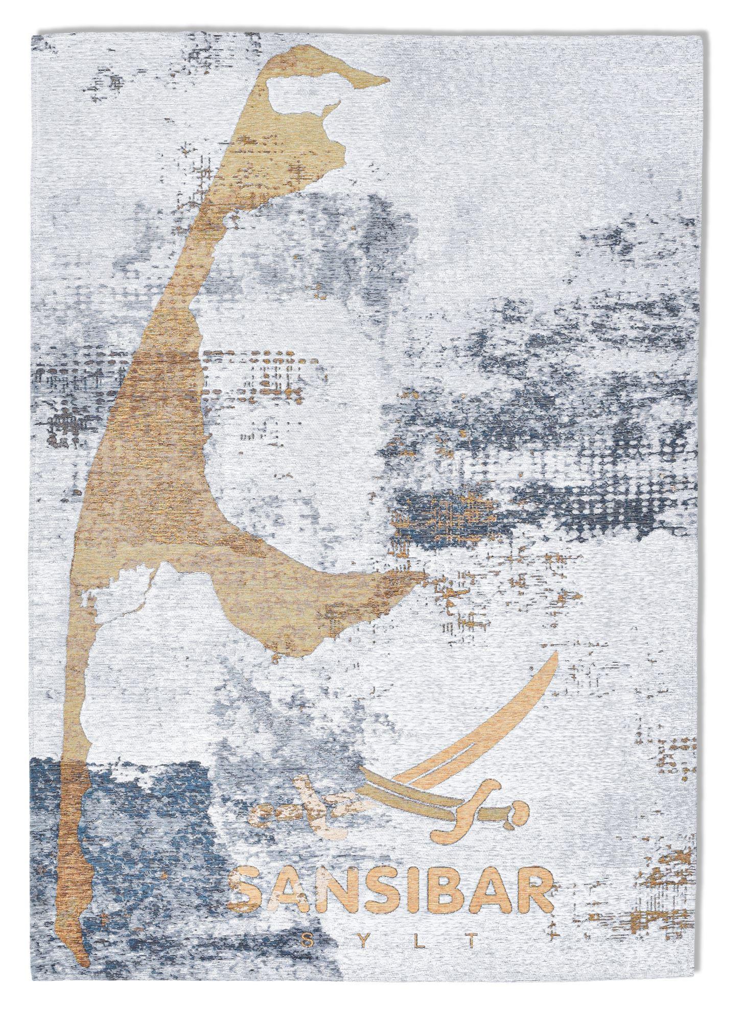 FLACHWEBTEPPICH Keitum 130x190 cm - Goldfarben, Textil (130/130cm) - Sansibar SYLT