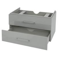 WASCHBECKENUNTERSCHRANK PREMIUM Grau - Grau, Holz (89/54/46cm) - MCW