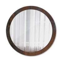 SPIEGEL Ø100 cm Rund mit Aufdruck - Dunkelbraun, Glas (100/100/0.4cm) - TULUP
