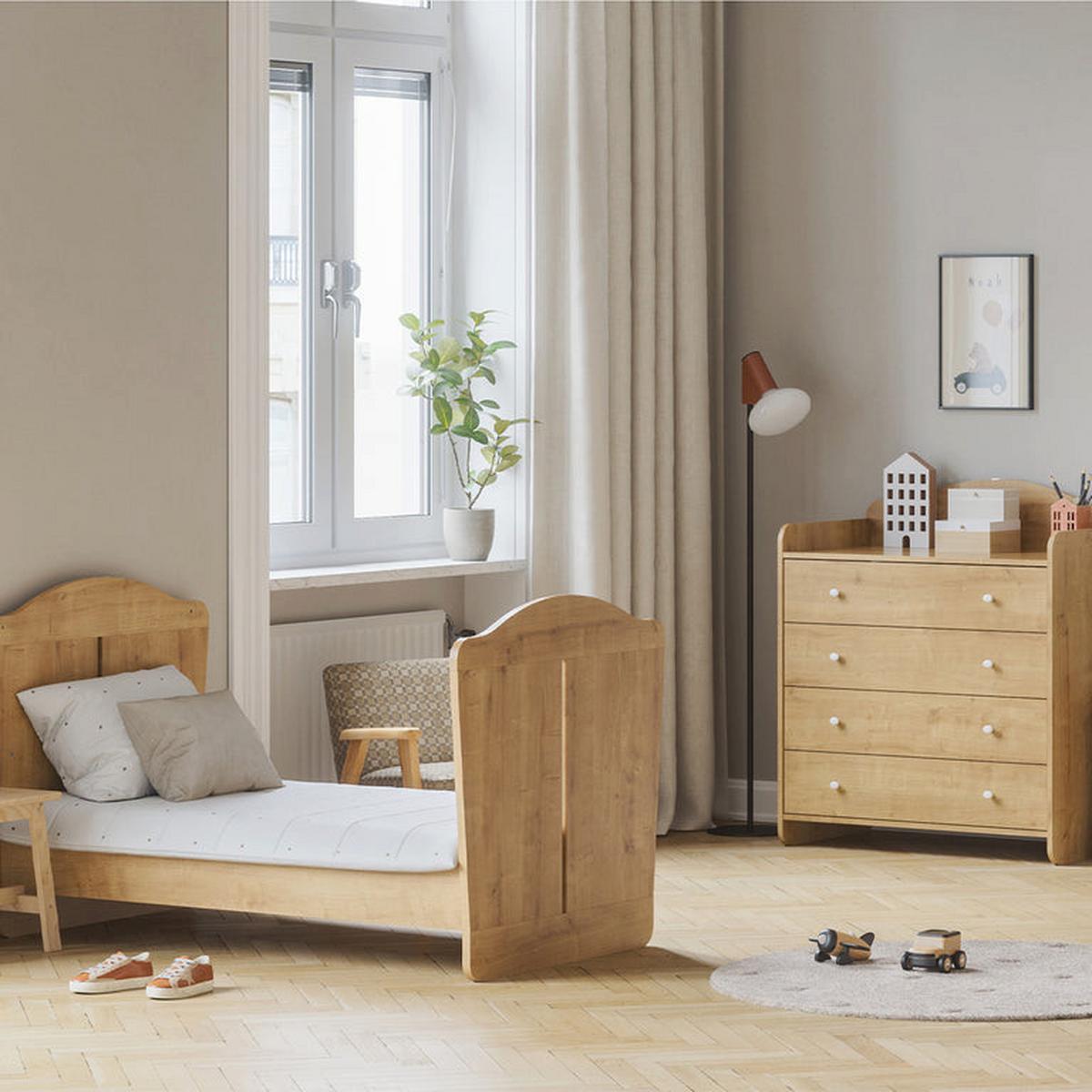 BABYZIMMER 2-teilig Megeve Holz - Braun, Holzwerkstoff (144.4/87/86cm) - Petits-meubles