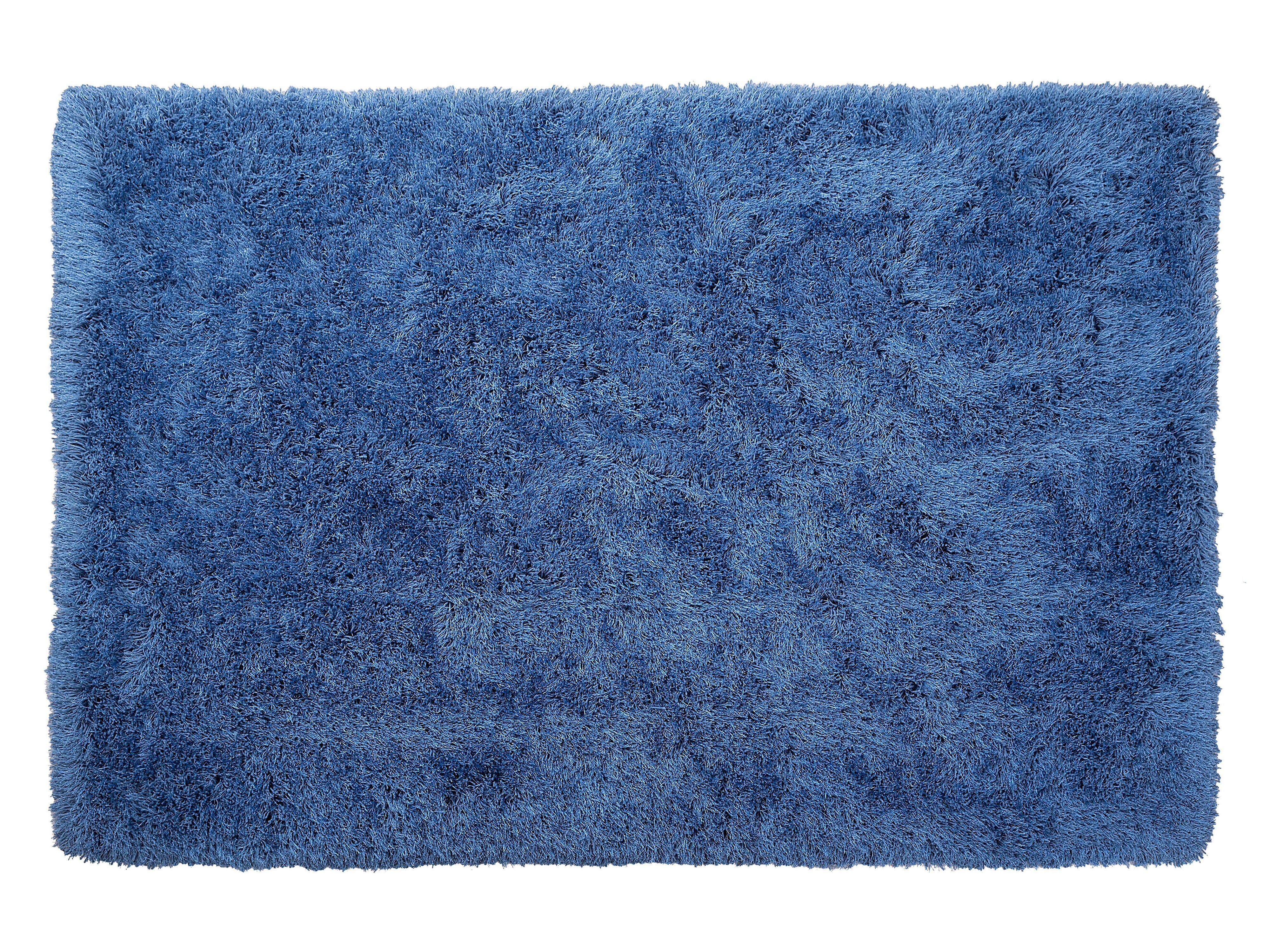 SHAGGY-TEPPICH Cide 200/140 cm - Blau, Kunststoff (140/200cm) - Beliani