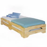STAPELBETT RONNY 90x200 cm natur - Naturfarben, Holz (90/200cm) - IDIMEX