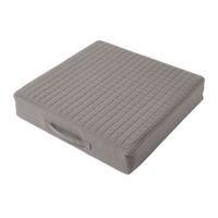 SITZKISSEN orthopädisch 50/50/10 cm – Sesselkissen grau - Grau, Textil (50/50/10cm) - Homescapes