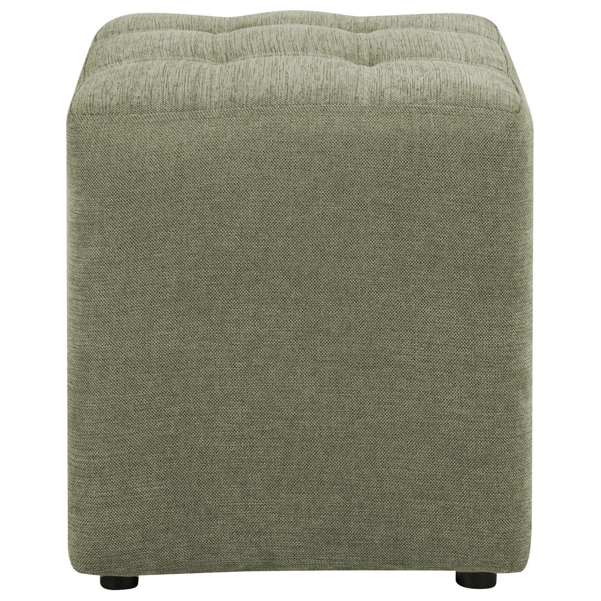 POUF Stoff Grün Kansas - Grün, Textil (38/39/38cm) - Beliani