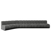 ECKSOFA modulares Sofa Montra-L3 - 472x174x70 cm Dunkelgrau - Dunkelgrau, Holzwerkstoff/Textil (472/174cm) - ALTDECOR