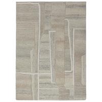WOLLTEPPICH EDALE, abstrakt, Natur, 140 x 200 cm - Beige, Textil (140/200cm) - KADIMA DESIGN