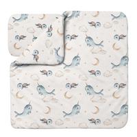 BABY Bambus-Bettwäsche Wale - Beige, Textil (75/75cm) - waldin