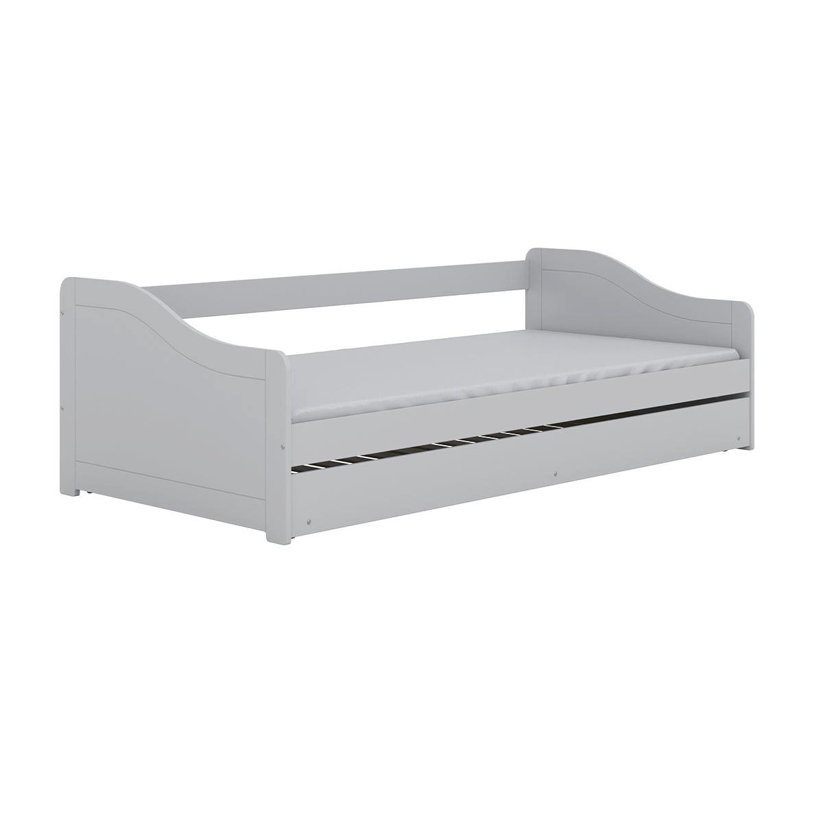 BETT 90/200 Allison Weiß - Weiß, Holzwerkstoff (90/200cm) - Petits-meubles