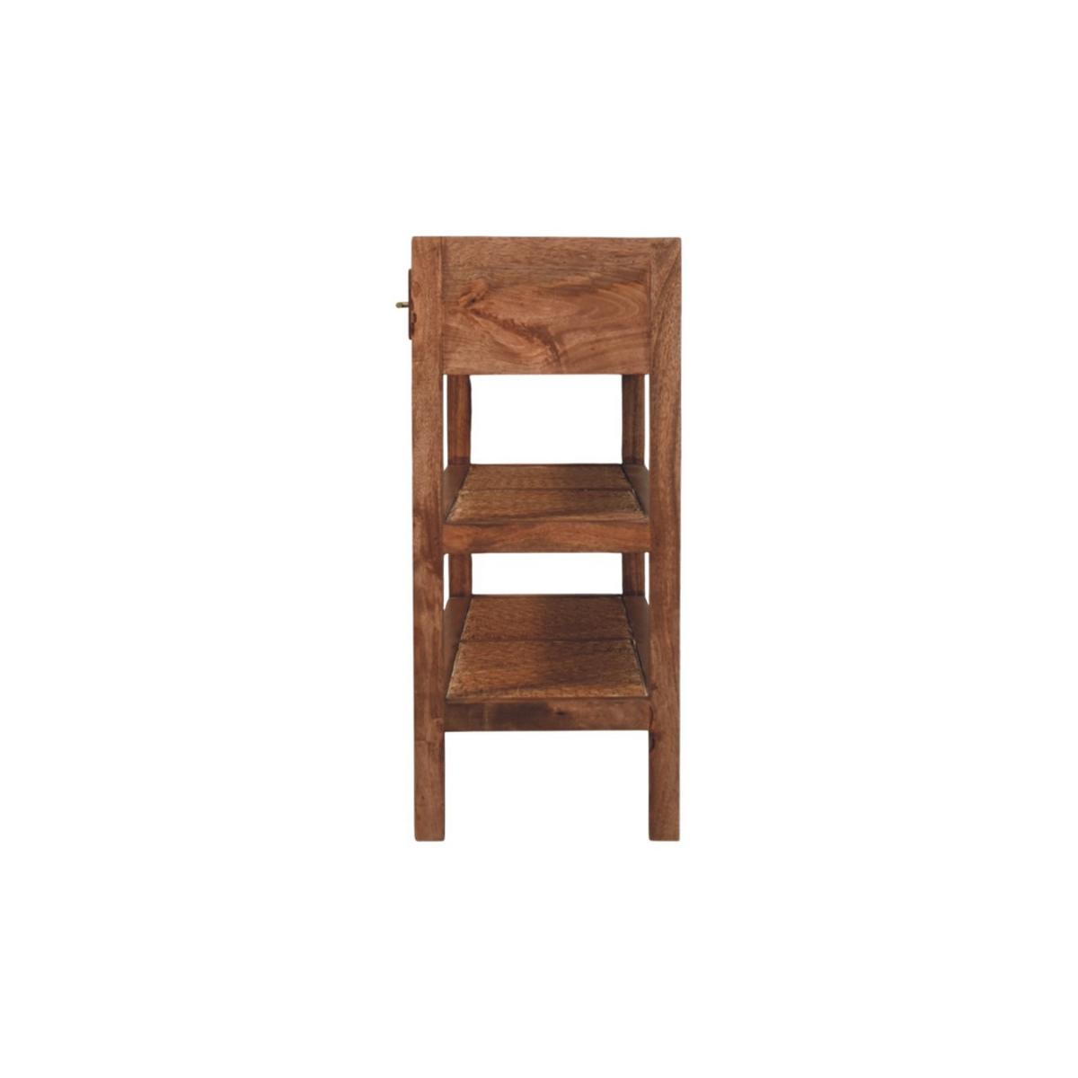 KONSOLENTISCH mit Honig-Karamell-Finish, 2 Schubladen, 2 offene Ablagen, honigbraun - Braun, Holz/Metall (35/120/80cm) - Artisan Furniture