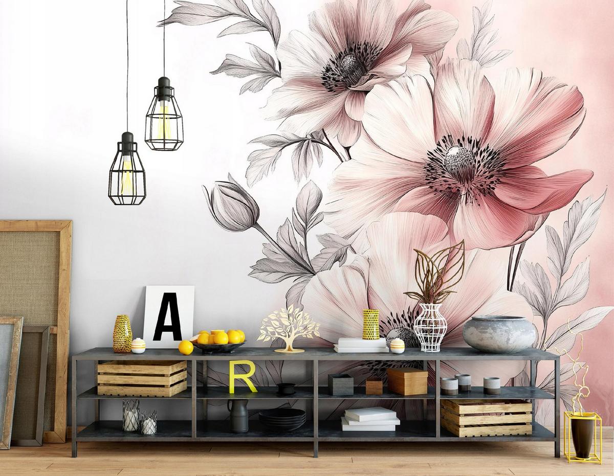 FOTOTAPETE Blumen Natur Vlies Tapete Wohnzimmer 400x280 - Multicolor, Papier (400/280cm) - Wallarena
