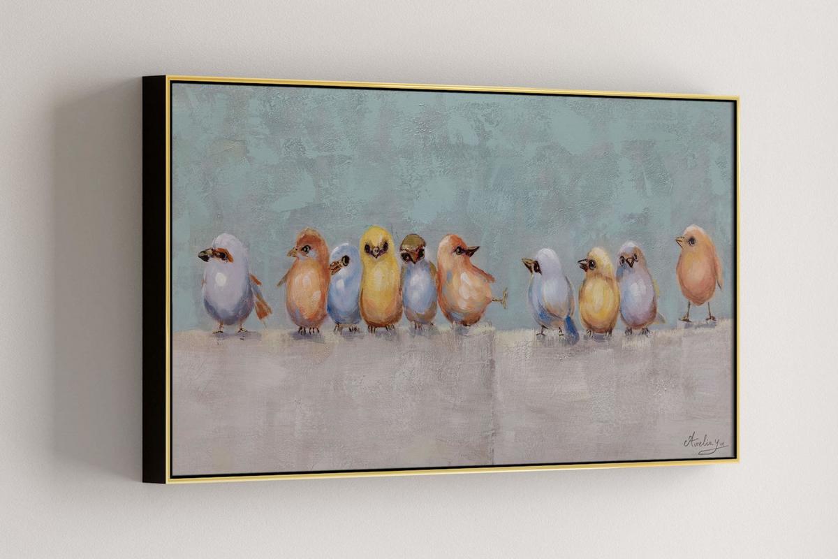 ACRYLBILD HANDGEMALT 100/50 cm - Multicolor, Holz/Textil (100/50cm) - KUNSTLOFT