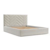 POLSTERBETT Arco 140/200 cm Beige im Inari Stoff - Beige/Schwarz, Holz/Holzwerkstoff (140/200cm) - AltaBeds
