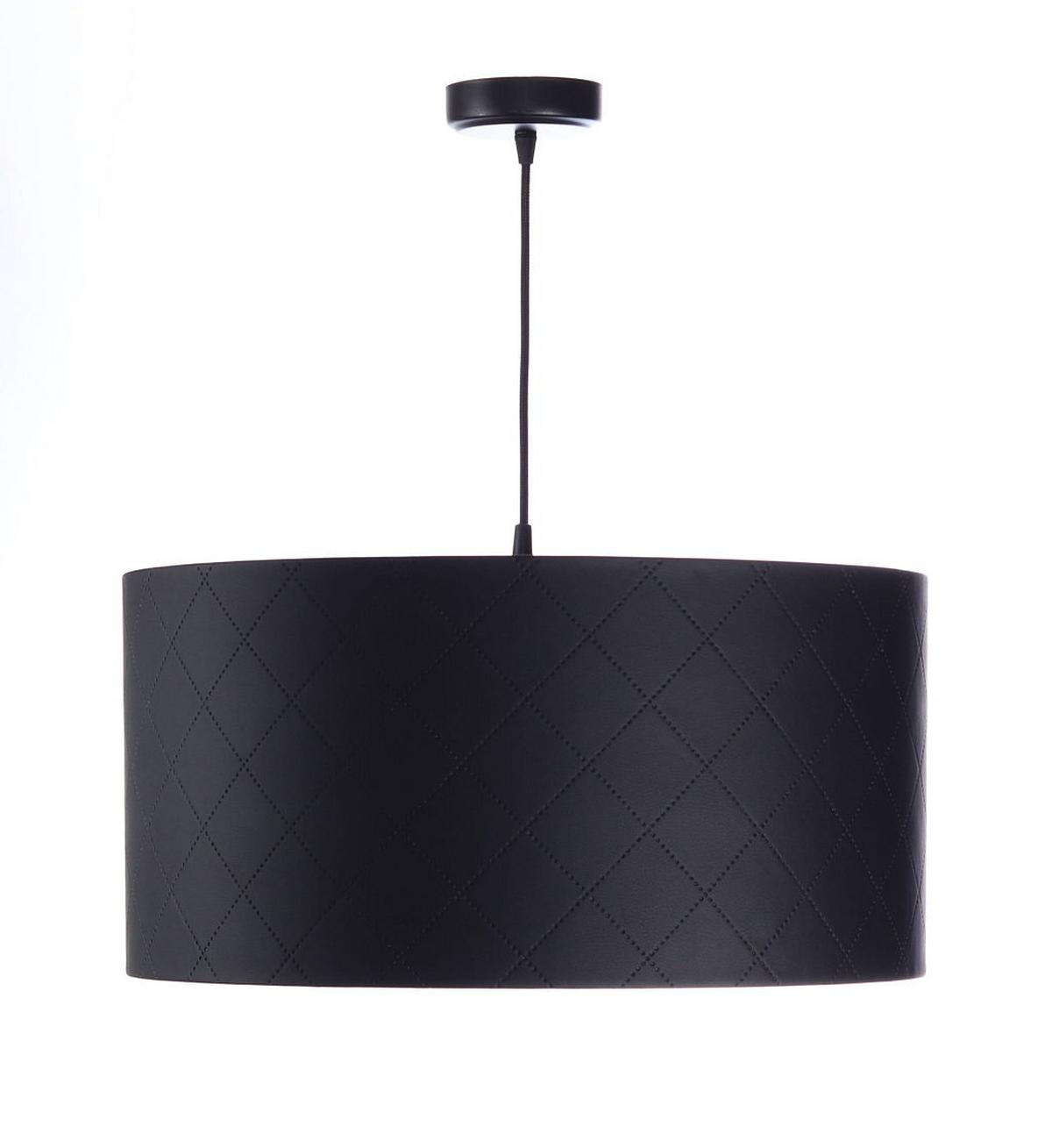 HÄNGELEUCHTE Schwarz 50/25 cm - Silberfarben/Schwarz, Kunststoff (50/0.8/25cm) - ONZENO