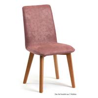 ESSZIMMERSTUHL (2er-Set) Darci 47x92x60 Eiche geölt/Rosewood - Eichefarben/Dunkelrosa, Kunststoff (60/92/47cm) - 58aufmkessel