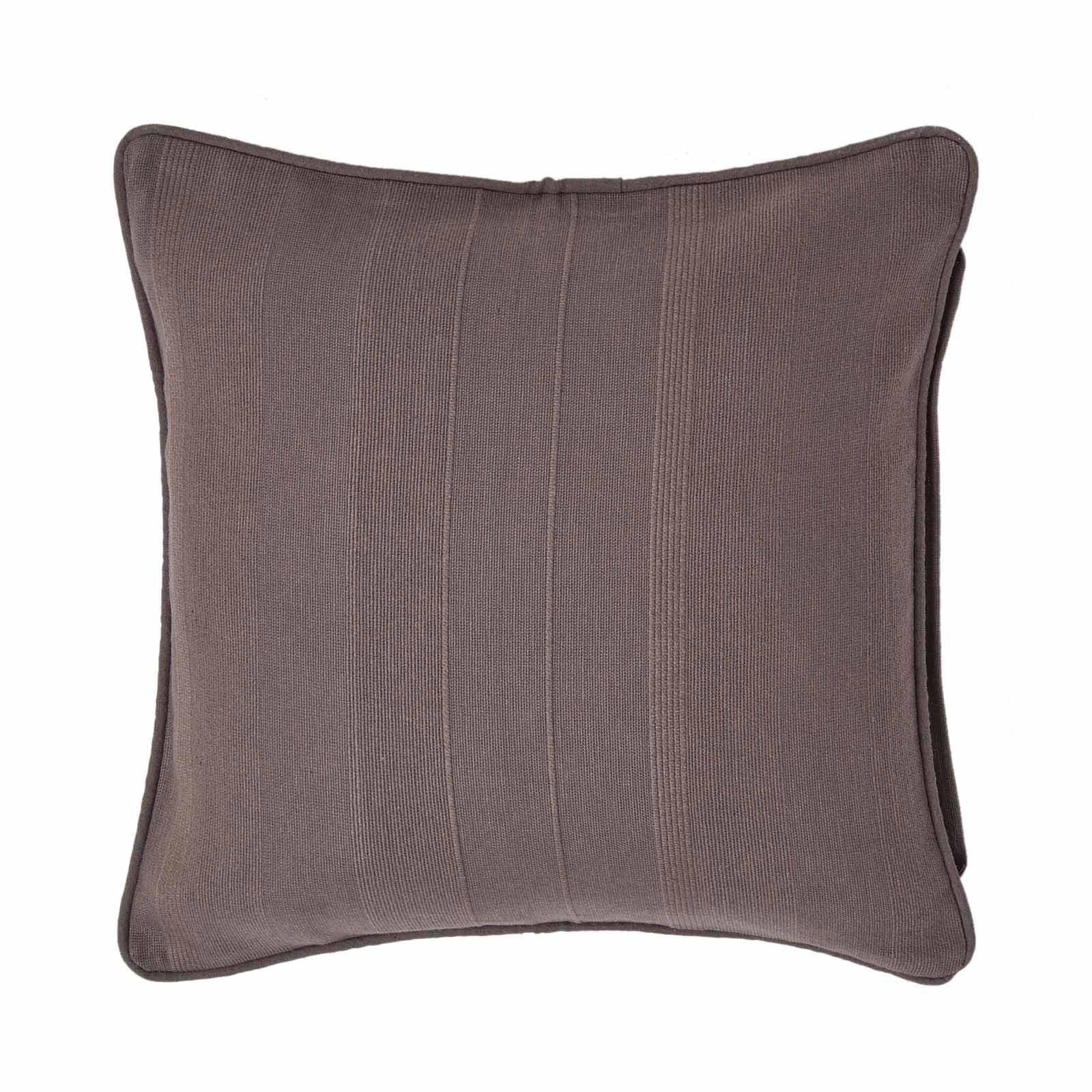 KISSENHÜLLE Rajput 45/45 cm, 100% Baumwolle - Dunkelgrau, Textil (45/45cm) - Homescapes