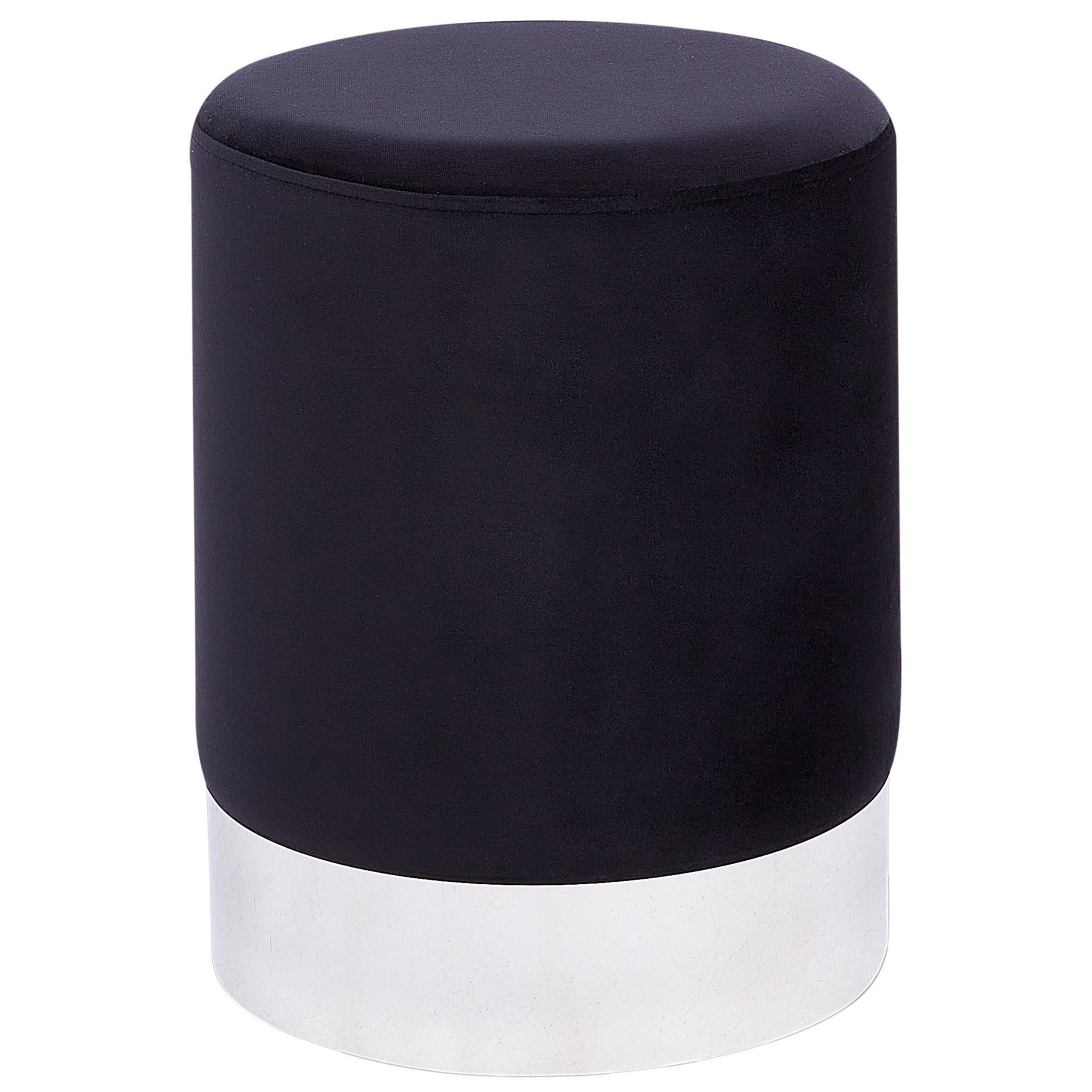 POUF Brigitte 36/36/44 cm - Schwarz, Textil (36/44/36cm) - Beliani