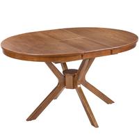 ESSTISCH ausziehbar Dunkle Eiche 107-137/107 cm Tymis - Braun, Holzwerkstoff (107/107/76cm) - Beliani