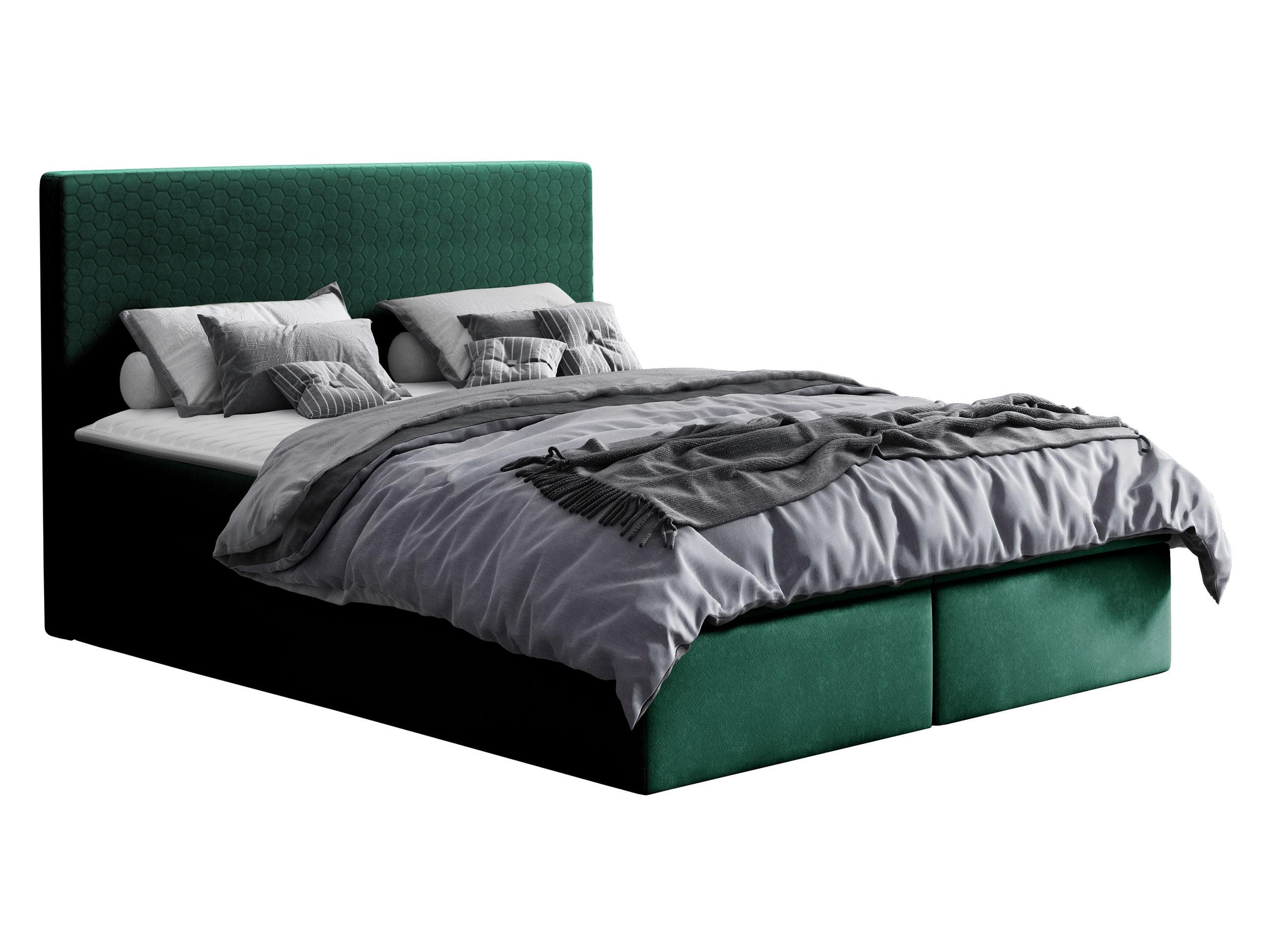 BOXBETT Cosmo - H3 - Grün, Holz (160/200cm) - MIRJAN24