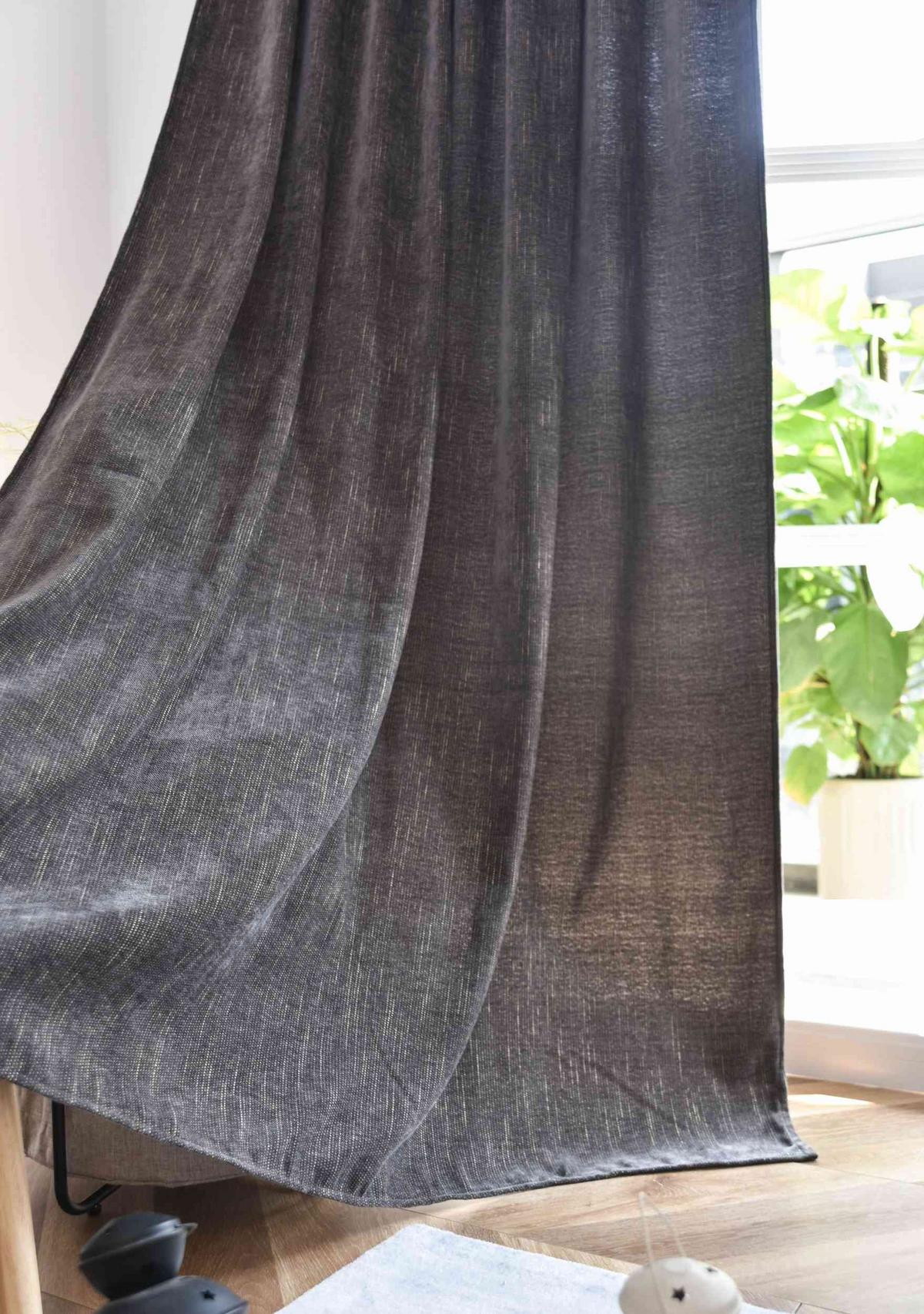 VORHANG LUREX HAVANNA HxB 245x135 cm Braun Gold - Braun, Textil (135/245cm) - Gardinenbox