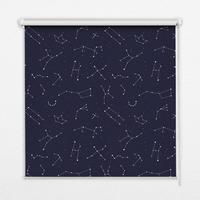 INNENROLLO - Fensterrollo - Rollo - 100x140 cm - Sternbild - Schwarz, Kunststoff (100/140/0.5cm) - TULUP