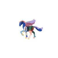 WANDSKULPTUR Bunt 4,5/15,5 cm - Multicolor, Wellpappe (4.5/15.5/19cm) - Studio Roof