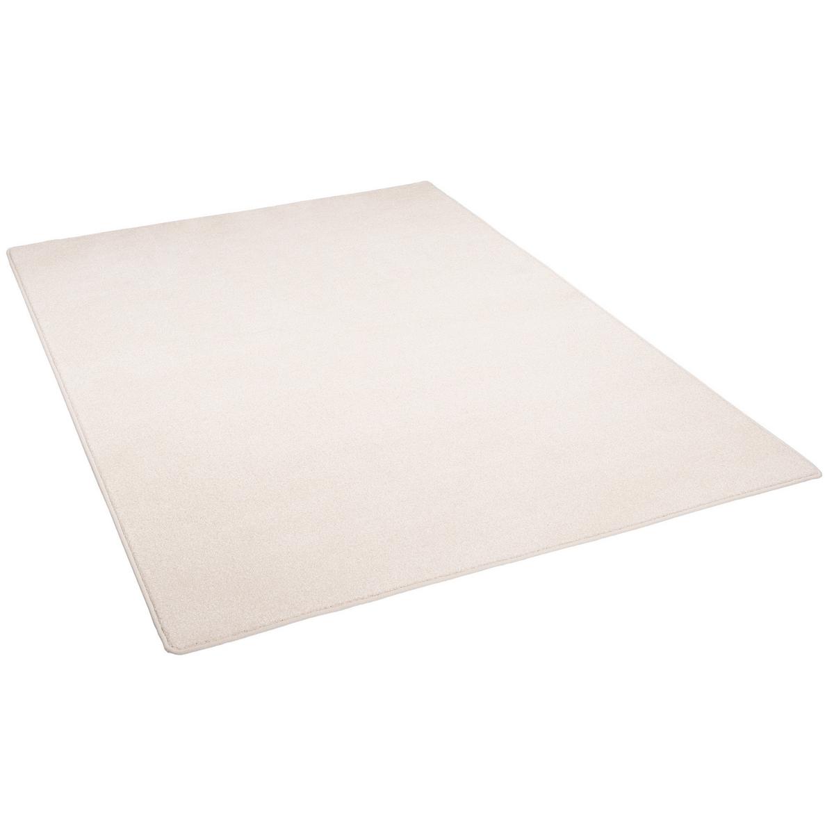 HOCHFLOR VELOURS TEPPICH LUNA - Weiß, Textil (80/200cm) - Snapstyle