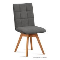 ESSZIMMERSTUHL drehbar (4er-Set) Doria 47x91x60 Eiche geölt/Grau - Eichefarben/Grau, Kunststoff (60/91/47cm) - 58aufmkessel